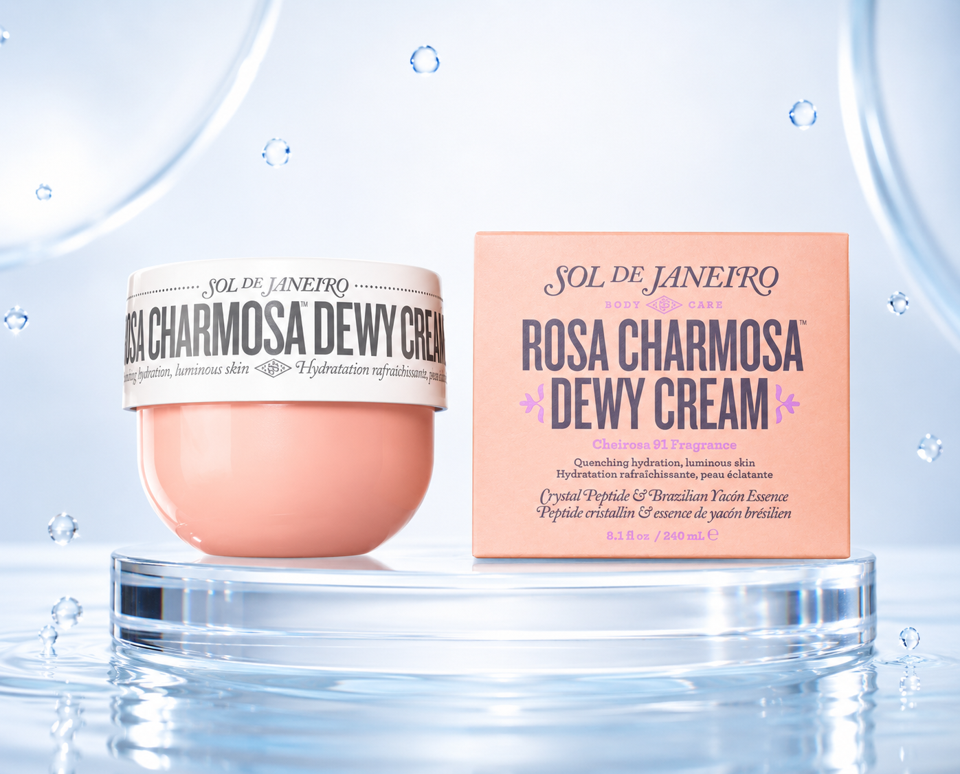 Rosa Charmosa Dewy Cream